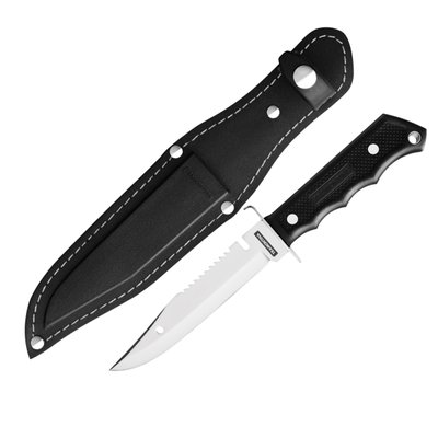 Нож туристический Black Leather TRKNF001 фото